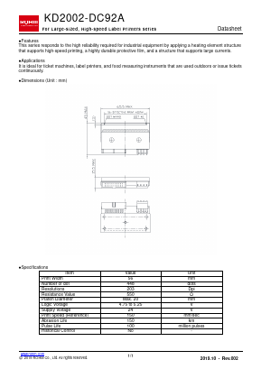 KD2002-DC92A Datasheet PDF ROHM Semiconductor