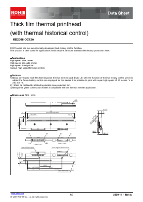 KD2006-DC72A Datasheet PDF ROHM Semiconductor