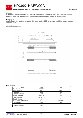 KD3002-KAFW00A Datasheet PDF ROHM Semiconductor