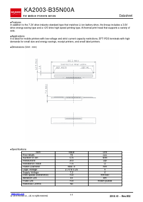 KA2003-B35N00A Datasheet PDF ROHM Semiconductor