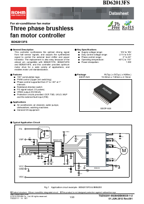 BD62013FS-E2 Datasheet PDF ROHM Semiconductor