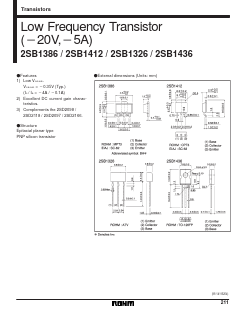 2SB1386T100P Datasheet PDF ROHM Semiconductor