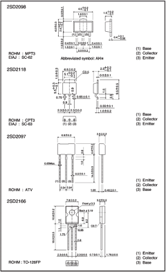 2SD2098 Datasheet PDF ROHM Semiconductor