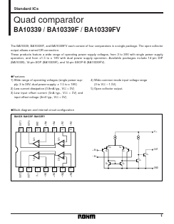 BA10339F Datasheet PDF ROHM Semiconductor
