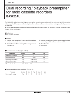 BA3420AL Datasheet PDF ROHM Semiconductor