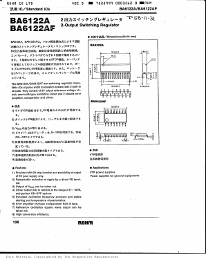 BA6122A Datasheet PDF ROHM Semiconductor
