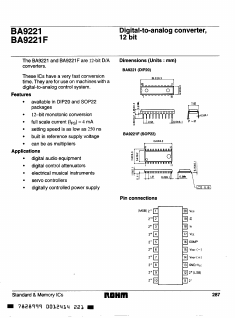 BA9221 Datasheet PDF ROHM Semiconductor