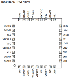 BD9011EKN Datasheet PDF ROHM Semiconductor