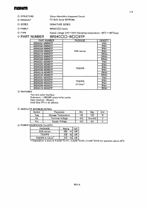 BR24C01-WDS6TP Datasheet PDF ROHM Semiconductor