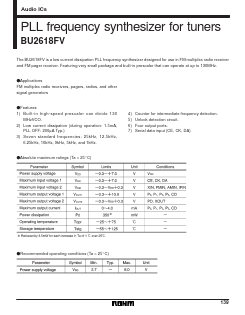 BU2618FV Datasheet PDF ROHM Semiconductor