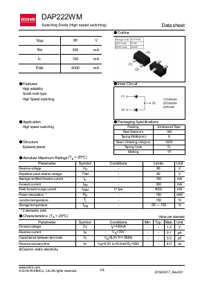 DAP222WM Datasheet PDF ROHM Semiconductor