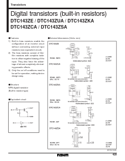 DTC143ZSA Datasheet PDF ROHM Semiconductor