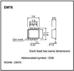 EMD28 Datasheet PDF ROHM Semiconductor