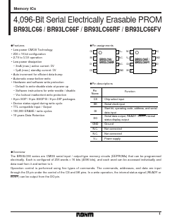 BR93LC66RF Datasheet PDF ROHM Semiconductor