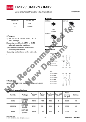 IMX2 Datasheet PDF ROHM Semiconductor