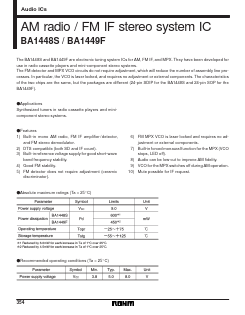 BA1449F Datasheet PDF ROHM Semiconductor