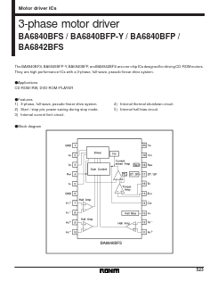 BA6840BFS-E2 Datasheet PDF ROHM Semiconductor