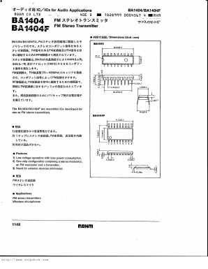 BA1404F Datasheet PDF ROHM Semiconductor