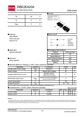 RBE2EA20ATR Datasheet PDF ROHM Semiconductor