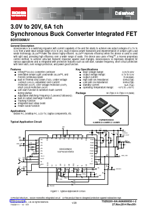 BD95500MUV Datasheet PDF ROHM Semiconductor