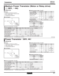 2SB1616 Datasheet PDF ROHM Semiconductor