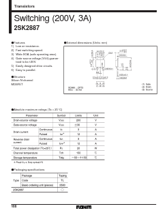 K2887 Datasheet PDF ROHM Semiconductor