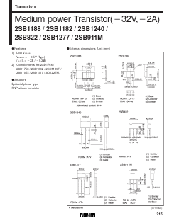 2SB1182 Datasheet PDF ROHM Semiconductor