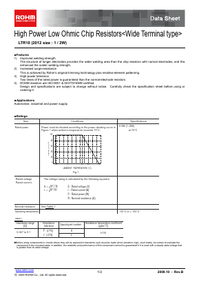 LTR10EVHJSR220 Datasheet PDF ROHM Semiconductor