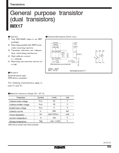 IMX17 Datasheet PDF ROHM Semiconductor