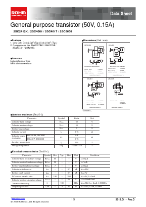 2SC4617TL Datasheet PDF ROHM Semiconductor