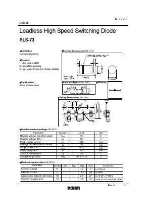 RLS-73 Datasheet PDF ROHM Semiconductor