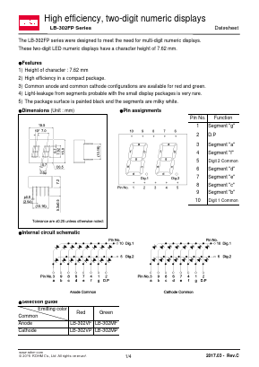 LB-302FP Datasheet PDF ROHM Semiconductor