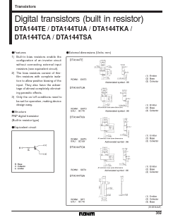 DTA144TCAT116 Datasheet PDF ROHM Semiconductor