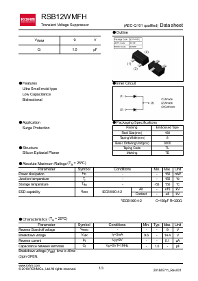 RSB12WMFH Datasheet PDF ROHM Semiconductor