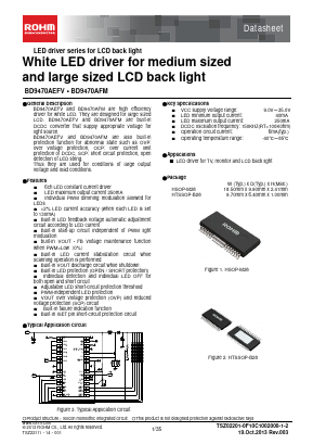 BD9470AEFV-E2 Datasheet PDF ROHM Semiconductor