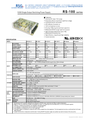 RS-100-48 Datasheet PDF RSG Electronic Components GmbH