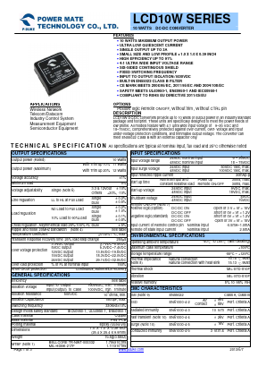 LCD10-24S05W Datasheet PDF RSG Electronic Components GmbH