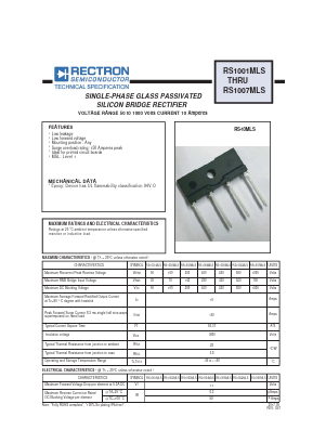 RS1006MLS Datasheet PDF Rectron Semiconductor