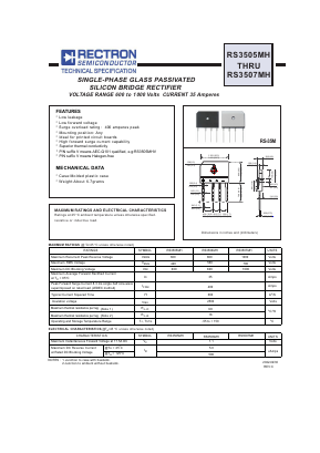 RS3506MH Datasheet PDF Rectron Semiconductor