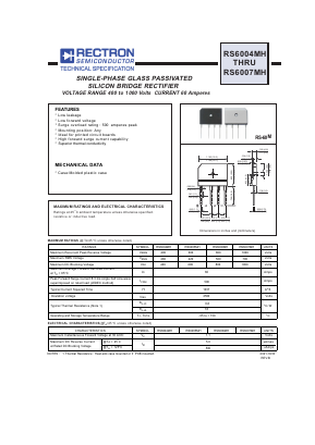 RS6005MH Datasheet PDF Rectron Semiconductor