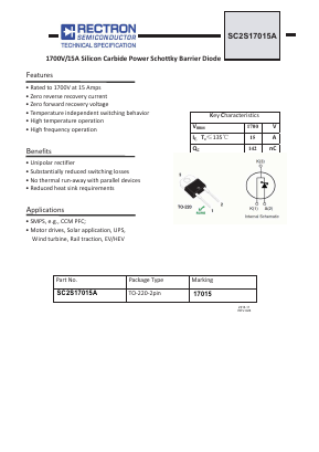 SC2S17015A Datasheet PDF Rectron Semiconductor