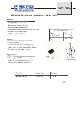 SC2S17010A Datasheet PDF Rectron Semiconductor
