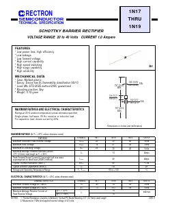 1N18 Datasheet PDF Rectron Semiconductor