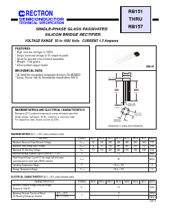 RB157 Datasheet PDF Rectron Semiconductor
