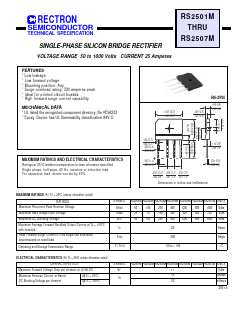 RS2506M Datasheet PDF Rectron Semiconductor