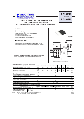 RS2007M Datasheet PDF Rectron Semiconductor