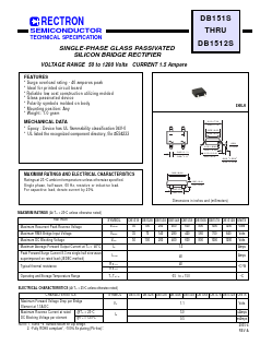 DB1512S Datasheet PDF Rectron Semiconductor