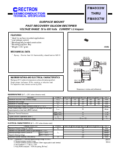 FM4933W Datasheet PDF Rectron Semiconductor