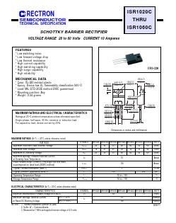 ISR1030C Datasheet PDF Rectron Semiconductor