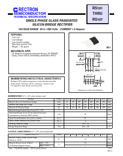 RS101 Datasheet PDF Rectron Semiconductor